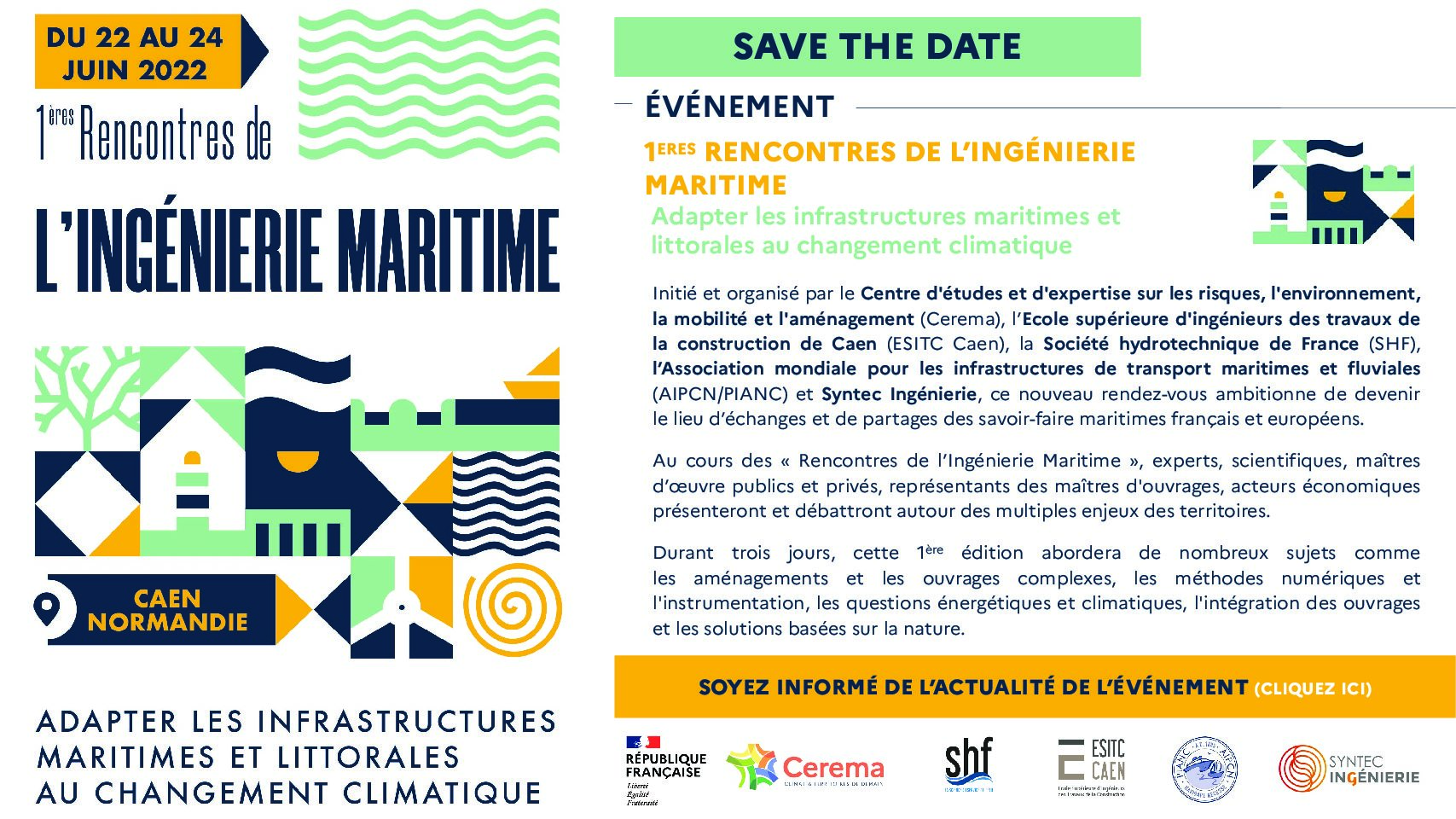 Rencontres de l’Ingénierie Maritime 2022 – ESITC Caen – Save the date